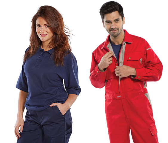 Click Workwear - Personalised uniforms - Poloshirts boilersuits drivers trousers t-shirts thermals